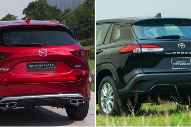 So sánh Mazda CX-5 và Toyota Corolla Cross: Lựa chọn SUV dưới 1 tỷ đồng