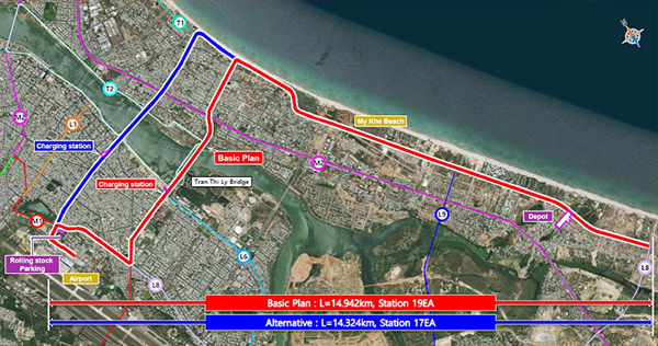 Kêu gọi đầu tư dự án đường sắt đô thị tuyến sân bay Đà Nẵng đến biển Mỹ Khê