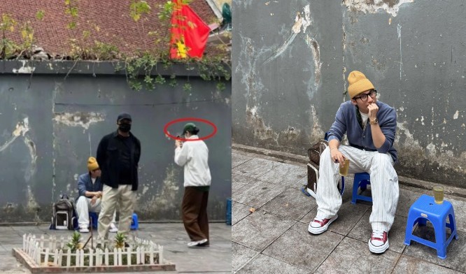 Xuất hiện bóng lưng người chụp ảnh cho Sơn Tùng M-TP tại quán trà đá, dân tình thi nhau réo tên một người