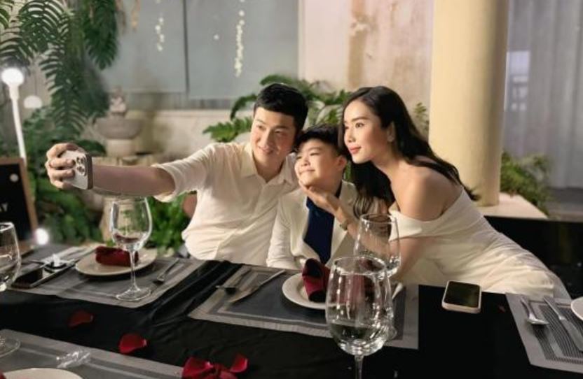 Mối quan hệ thật của Á hậu Vbiz với con riêng của chồng cũ Nhật Kim Anh