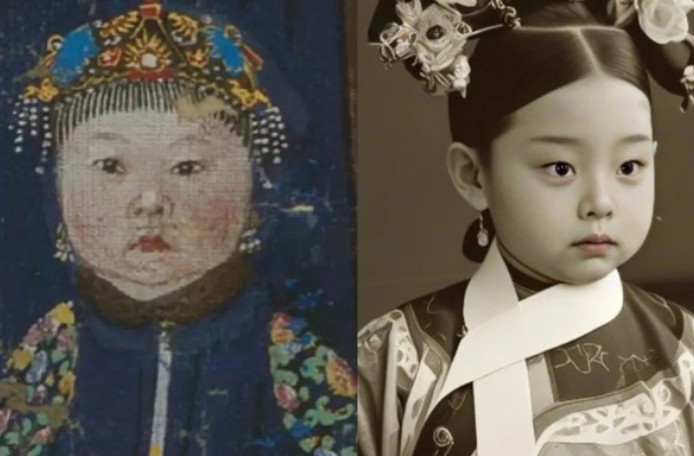 Bức ảnh phục dựng chân dung công chúa "cưng" của Hoàng đế Càn Long gây sốc