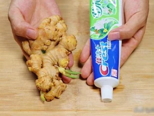 Hôm nay tôi mới biết rằng việc bóp kem đánh răng lên gừng có tác dụng thần kỳ đến mức có tiền cũng khó mua được