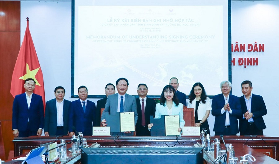 Bình Định hợp tác Trường Đại học VinUni thúc đẩy tăng trưởng xanh