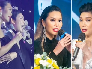 Hà Anh - Xuân Lan 'chị chị em em' thân tình tại đám cưới Khánh Vân sau 7749 lần 'kèn cựa' nhau trên sóng truyền hình