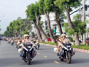 Công an các tỉnh, thành Tây Nam bộ đồng loạt ra quân bảo vệ Tết Nguyên đán 2025