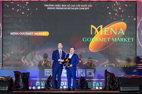 Mena Gourmet Market vinh dự nhận giải thưởng "Thương hiệu bán kẻ cao cấp xuất sắc” .