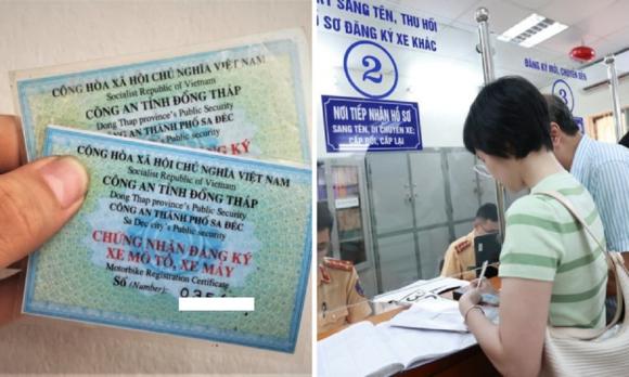 Thủ tục cấp lại chứng nhận đăng ký xe, biển số xe từ 01/01/2025