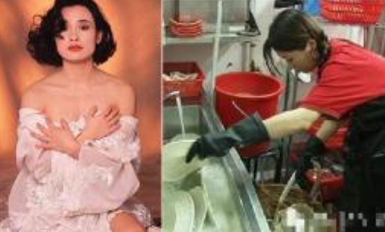 'Nữ hoàng phim Trung Quốc' Trần Xung đi rửa bát ở nhà hàng Mỹ