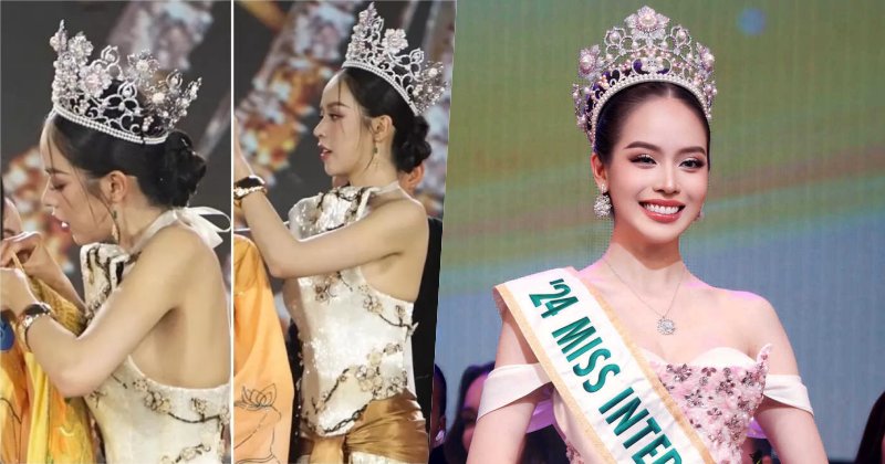 Thực hư thông tin vương miện cao quý của Hoa hậu Quốc tế 2024 Thanh Thuỷ bị gãy