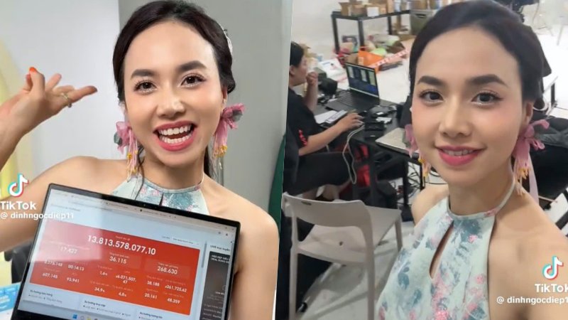 Đinh Ngọc Diệp khoe doanh thu livestream bán hàng hơn 13 tỷ đồng, liệu có “thổi phồng”?