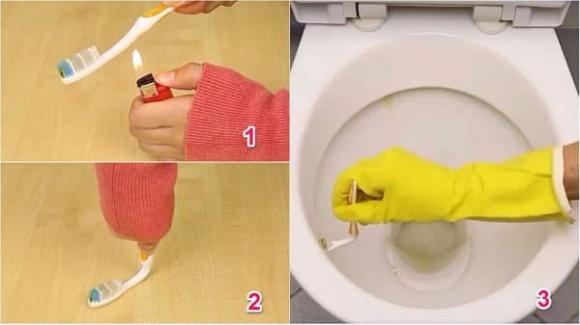 Với 2 bàn chải đánh răng cũ, buộc lại với nhau, hô biến thành 'bảo bối' giải quyết cả núi việc nhà