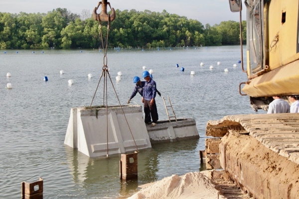 BUSADCO khởi công xây dựng công trình bờ kè bảo vệ sông Ray