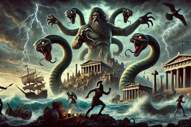 Quái vật rắn kinh hoàng nhất thần thoại Hy Lạp, hạ gục cả thần Zeus