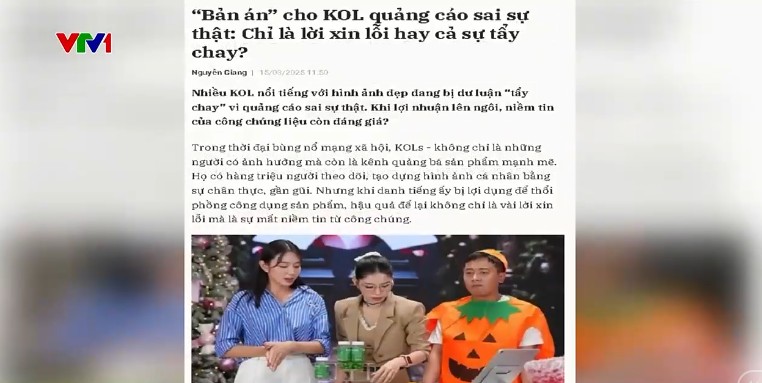 Thời sự VTV “điểm mặt” ồn ào của Phạm Thoại, mẹ Bắp và vụ quảng cáo bất chấp của “Chị Em Rọt”