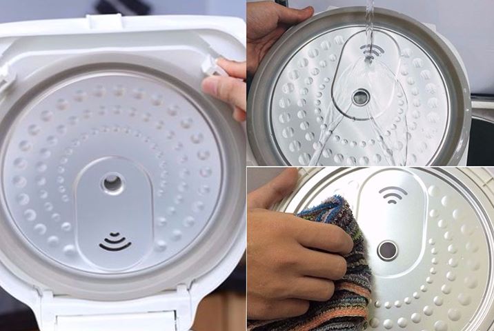 Nồi cơm điện có 3 vị trí cần vệ sinh để nấu cơm nhanh và tiết kiệm điện hơn