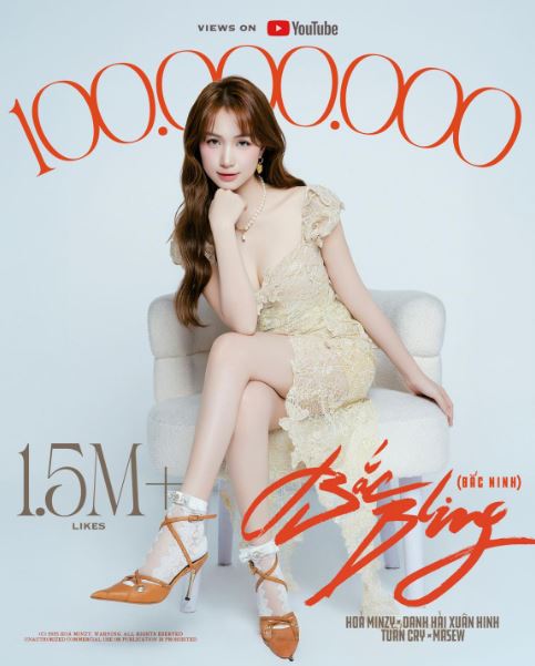 Hòa Minzy kiếm được bao nhiêu tiền khi MV Bắc Bling vượt mốc 100 triệu lượt xem?