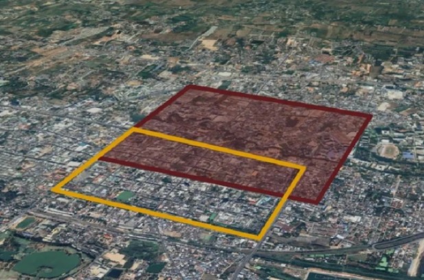 Khám phá "thành phố ma" bí ẩn dưới Nakhon Ratchasima qua ảnh vệ tinh