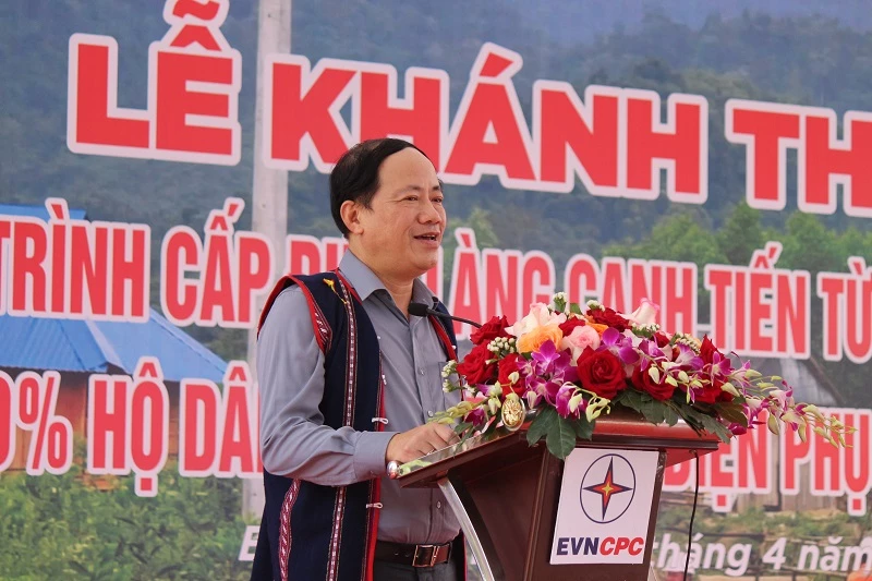 Chủ tịch UBND tỉnh Bình Định Phạm Anh Tuấn chia sẻ tại buổi lễ.