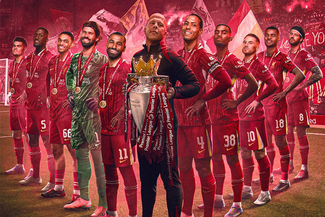 Liverpool vô địch Premier League 2024/25, cân bằng kỷ lục của Man Utd