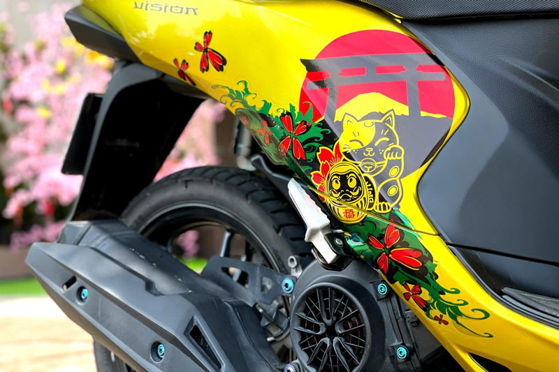 Sơn lại xe máy, mức tiền phạt phải nhận là bao nhiêu?