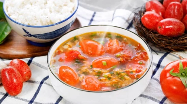 Canh quả nhót.