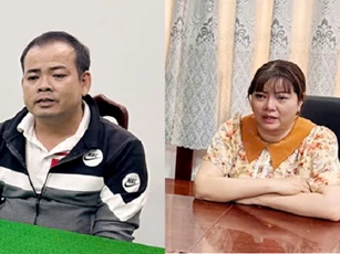 An Giang: Bắt cặp vợ chồng hờ chiếm đoạt tiền 136 khách hàng vay qua app
