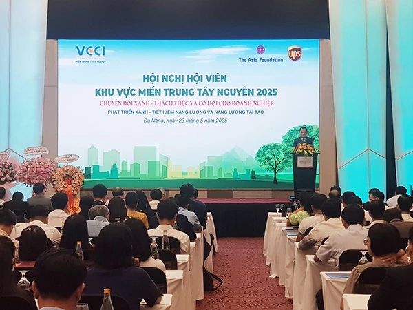 Hội nghị doanh nghiệp khu vực năm 2025 do VCCI miền Trung - Tây Nguyên tổ chức ngày 23/5. Hội nghị doanh nghiệp khu vực năm 2025 do VCCI miền Trung - Tây Nguyên tổ chức ngày 23/5.