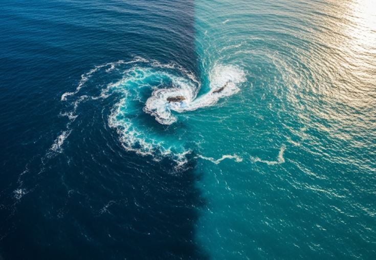 Vì sao nước ở Thái Bình Dương và Đại Tây Dương không thể hòa lẫn vào nhau?