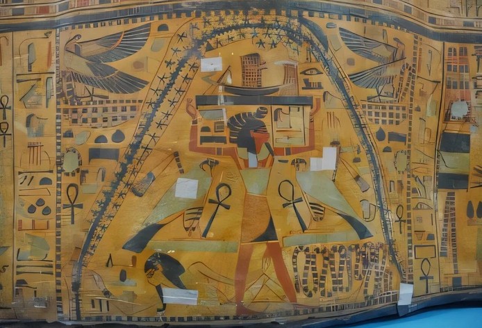 Bí ẩn quan tài 3.000 năm tuổi: Thiên hà chứa Trái Đất xuất hiện trên thi hài Ai Cập