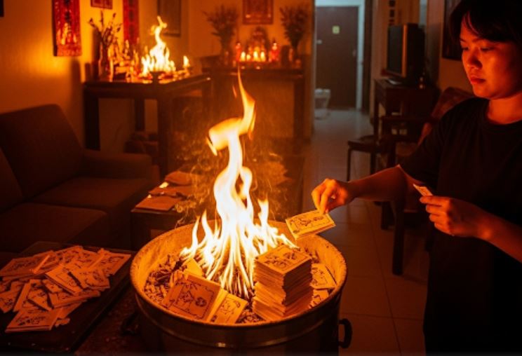 Từ 1/7: Đốt vàng mã sai quy định tại chung cư có thể bị phạt tới 50 triệu đồng