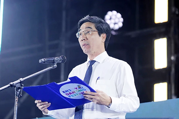 Phó Chủ tịch UBND TP Đà Nẵng Trần Chí Cường phát biểu khai mạc lễ hội. Phó Chủ tịch UBND TP Đà Nẵng Trần Chí Cường phát biểu khai mạc lễ hội.