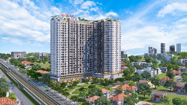 Căn hộ 4 mặt view sông trên Quốc lộ 13, giá chỉ từ 36,8 triệu đồng/m²