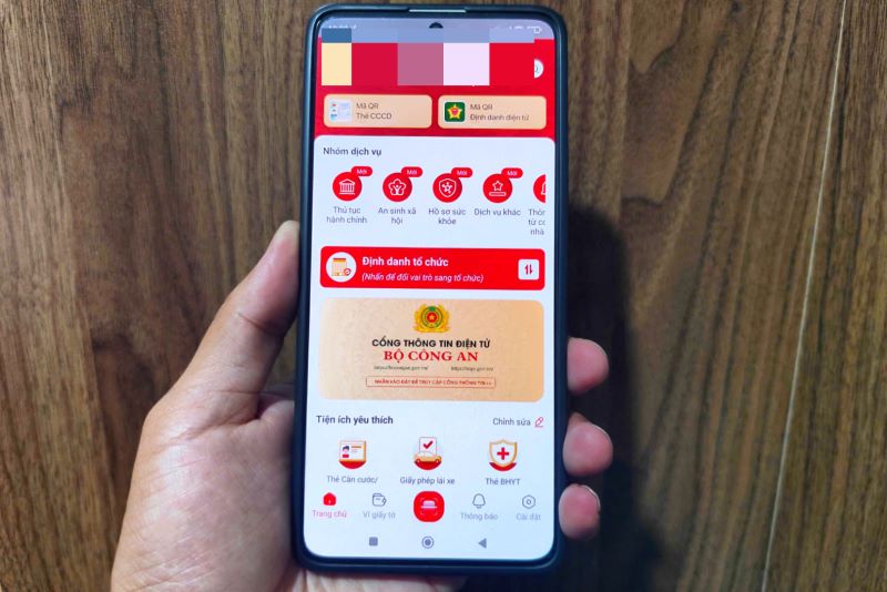 Bộ Công an công bố các tiện ích có trên VNeID
