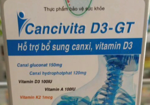 Thu hồi sản phẩm bổ sung canxi, vitamin D3 của công ty Hương Hoàng