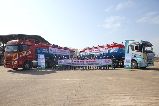 Lọc hóa dầu Bình Sơn xuất bán sản phẩm dầu DO sang thị trường Lào