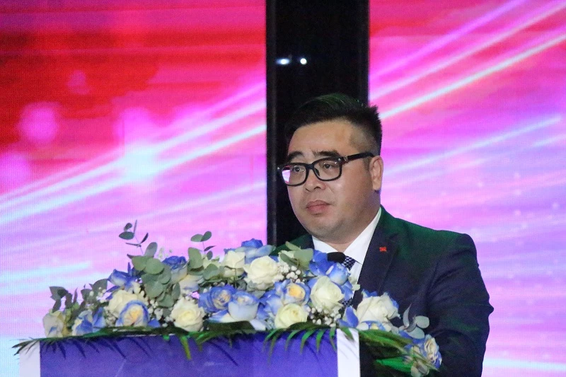 Ông Ngô Việt Trung – Cục trưởng Cục Quản lý, giám sát bảo hiểm (Bộ Tài chính), phát biểu tại hội nghị.