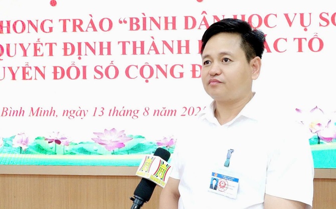Xã Bình Minh phát động phong trào 'bình dân học vụ số' 