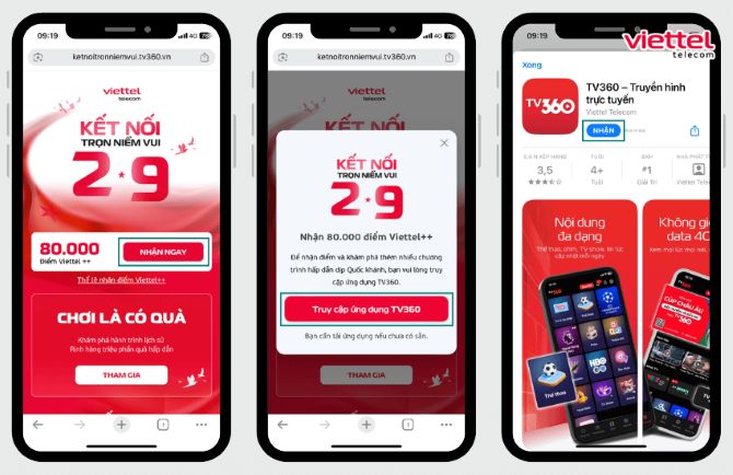 Nhận khuyến mại dữ liệu, tin nhắn, phút gọi dịp Quốc khánh