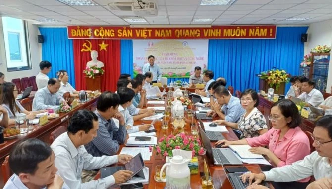 Đoàn công tác Bộ KH&CN làm việc với Sở KH&CN tỉnh Đồng Tháp về vận hành chính quyền địa phương hai cấp. Ảnh: Trung tâm Truyền thông KH&CN Đoàn công tác Bộ KH&CN làm việc với Sở KH&CN tỉnh Đồng Tháp về vận hành chính quyền địa phương hai cấp. Ảnh: Trung tâm Truyền thông KH&CN