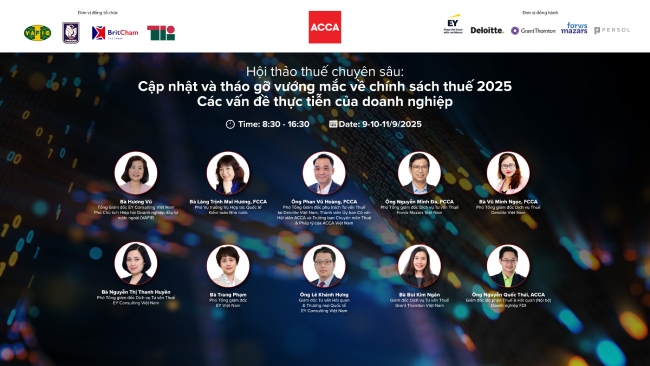 Dàn diễn giả hàng đầu tại chuỗi hội thảo gỡ vướng về chính sách thuế 2025