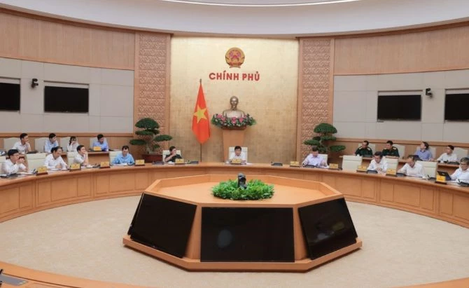 Quang cảnh buổi làm việc. Ảnh: Báo Chính phủ