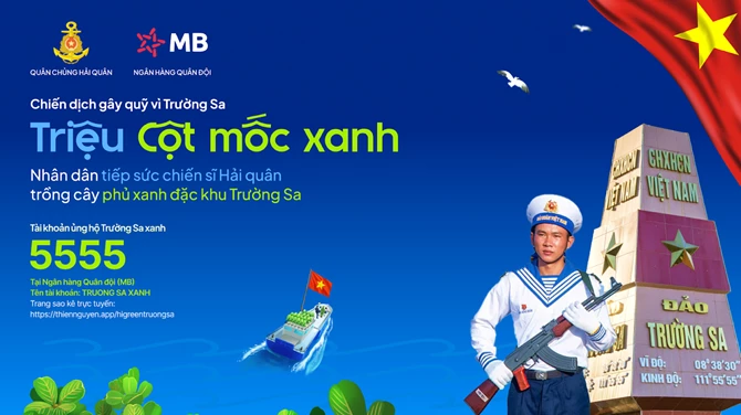 Dù hiếm khi có cơ hội được đặt chân tới Trường Sa nhưng mỗi người Việt Nam đều có thể “hóa thân” thành chiến sĩ Hải quân góp cây vượt sóng ra đảo xa Dù hiếm khi có cơ hội được đặt chân tới Trường Sa nhưng mỗi người Việt Nam đều có thể “hóa thân” thành chiến sĩ Hải quân góp cây vượt sóng ra đảo xa
