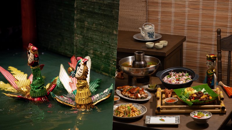 Vừa xem múa rối nước, vừa thưởng thức đặc sản 3 miền giữa lòng phố cổ Hà Nội