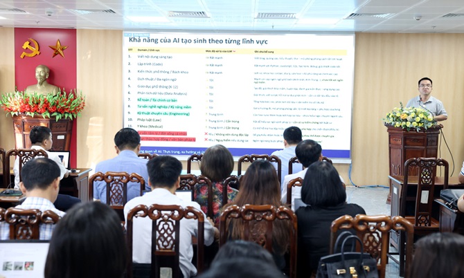 Bắc Ninh: Tập huấn khai thác, ứng dụng trí tuệ nhân tạo cho cán bộ, công chức