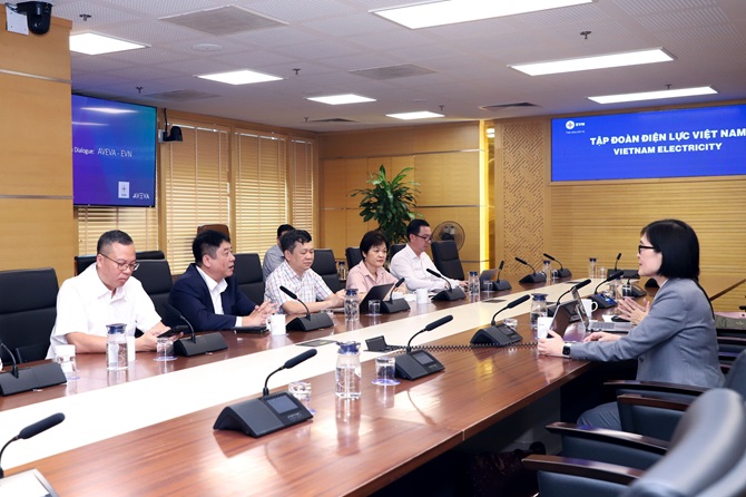 Định hướng hợp tác trong chuyển đổi số, nâng cao hiệu quả quản lý, vận hành lưới điện giữa EVN và AVEVA