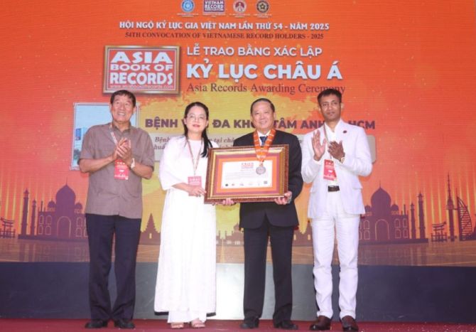 
Bệnh viện Việt Nam lập kỷ lục châu Á 
