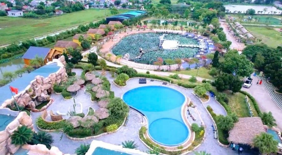 Khu du lịch sinh thái Linh Kỳ Mộc từ trên cao