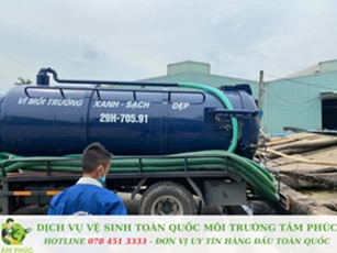 Môi trường Tâm Phúc: Địa chỉ hút hầm cầu đáng tin cậy, bảo hành 5 năm tại TP Hồ Chí Minh