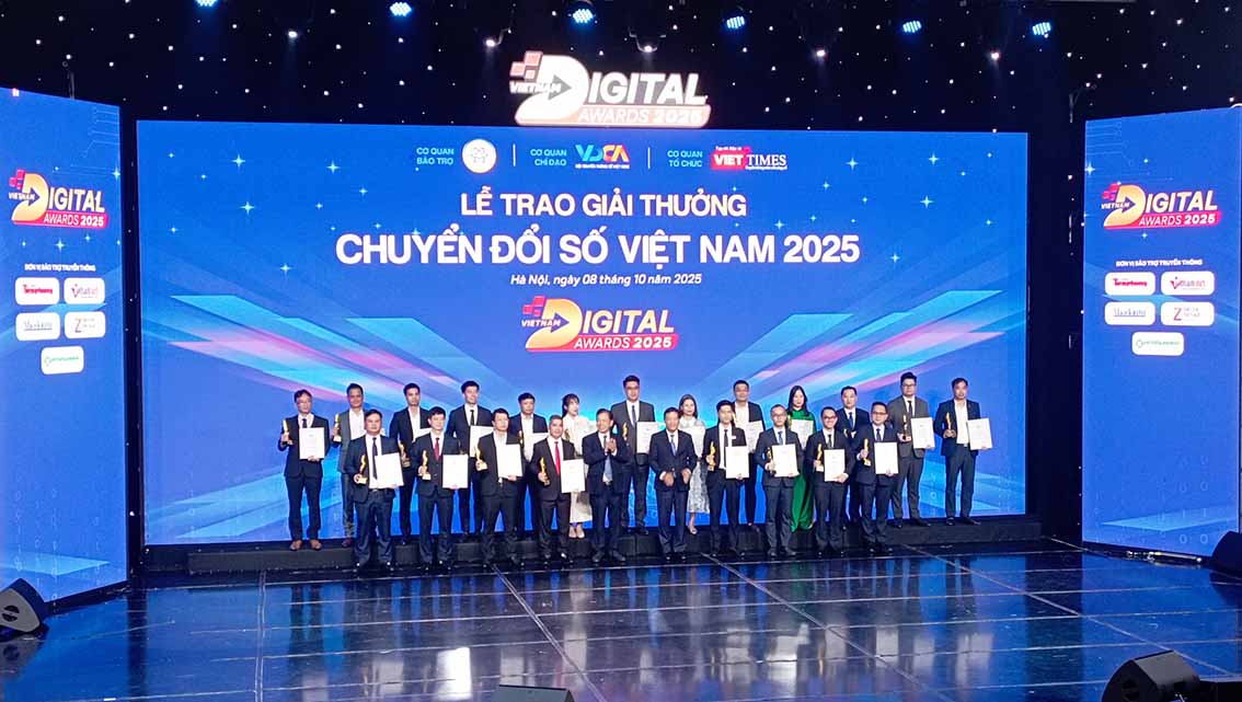Vietnam Digital Awards 2025: Tôn vinh 52 tổ chức, cá nhân tiêu biểu