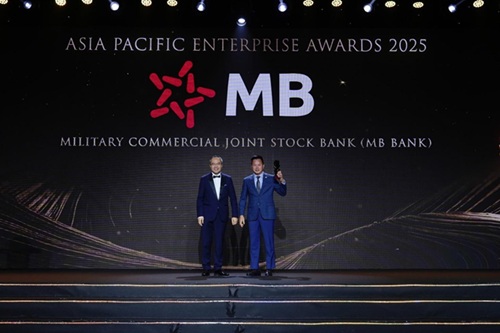 MB tiếp tục được vinh danh 'Doanh nghiệp xuất sắc châu Á' năm 2025